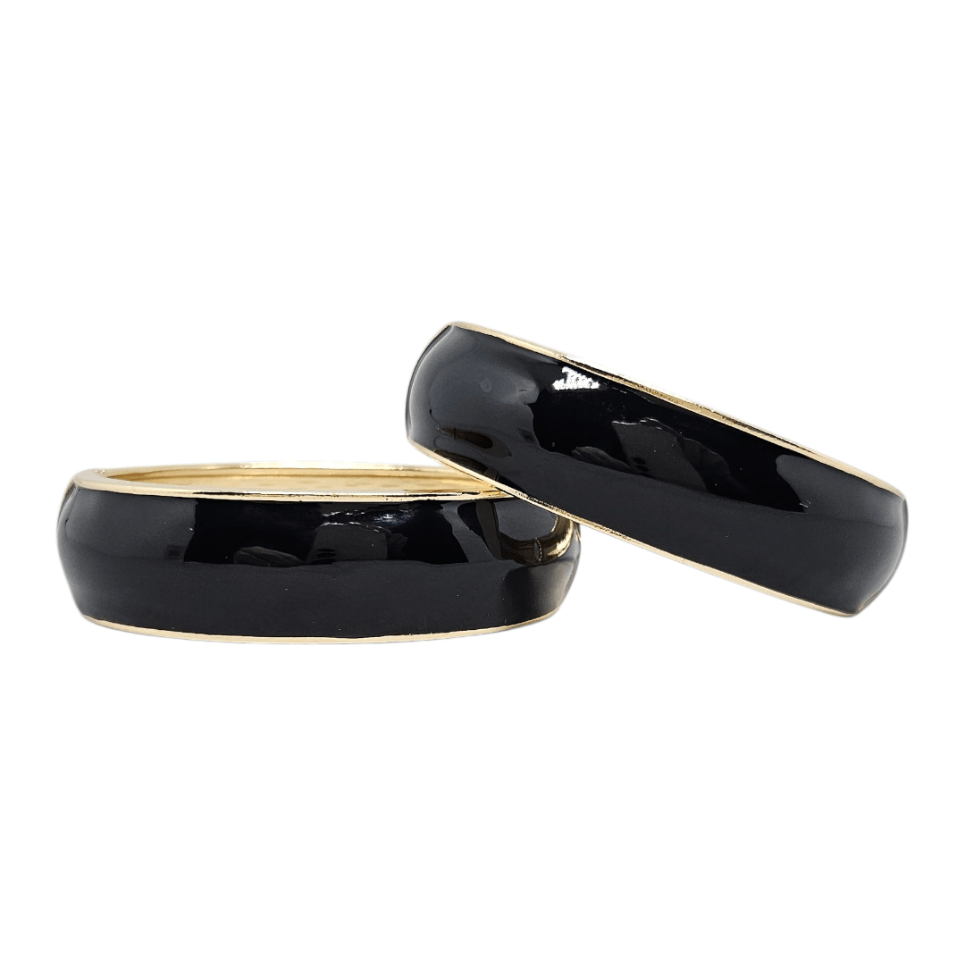 Bracelete Esmaltado Preto 