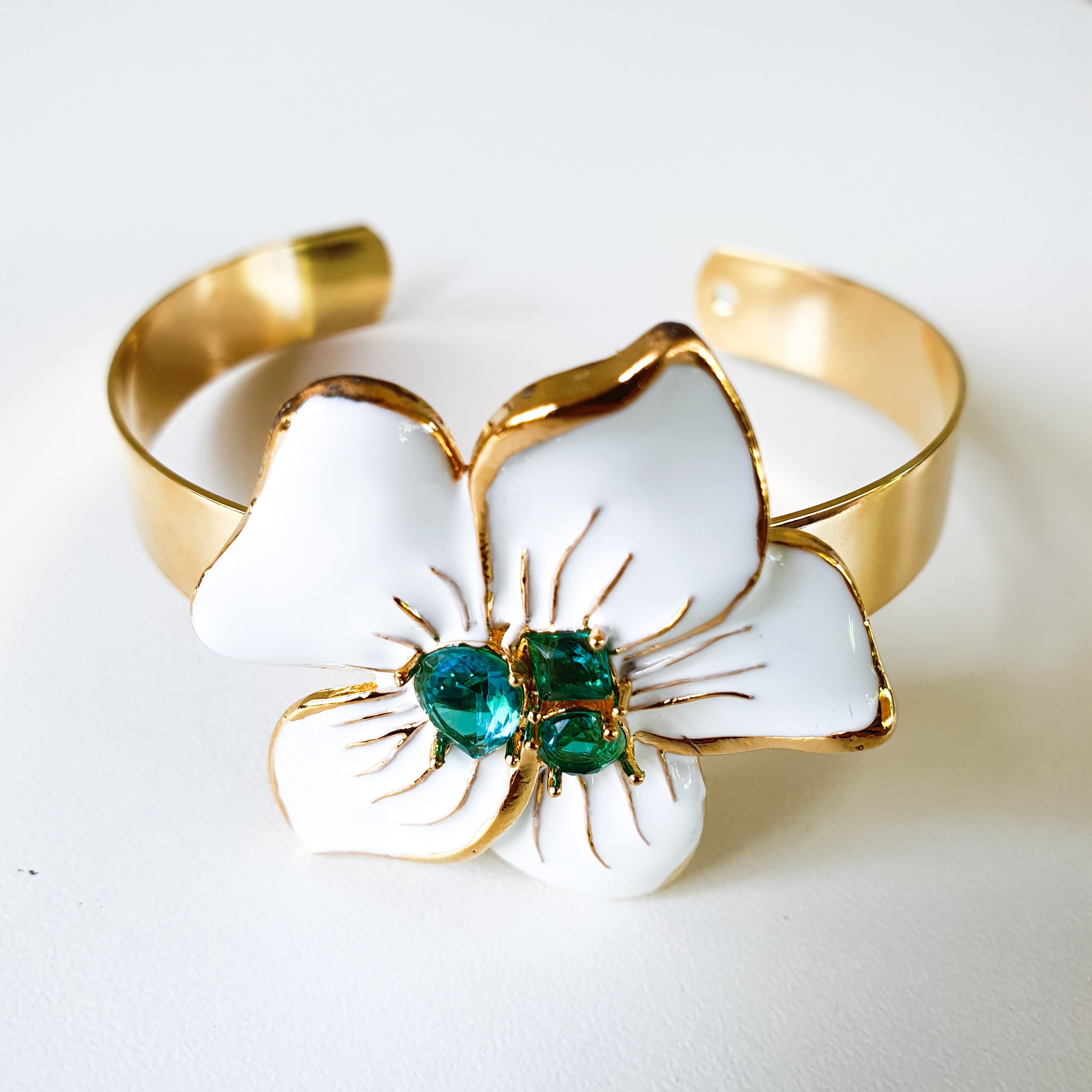 Bracelete Flor Tati - Branca