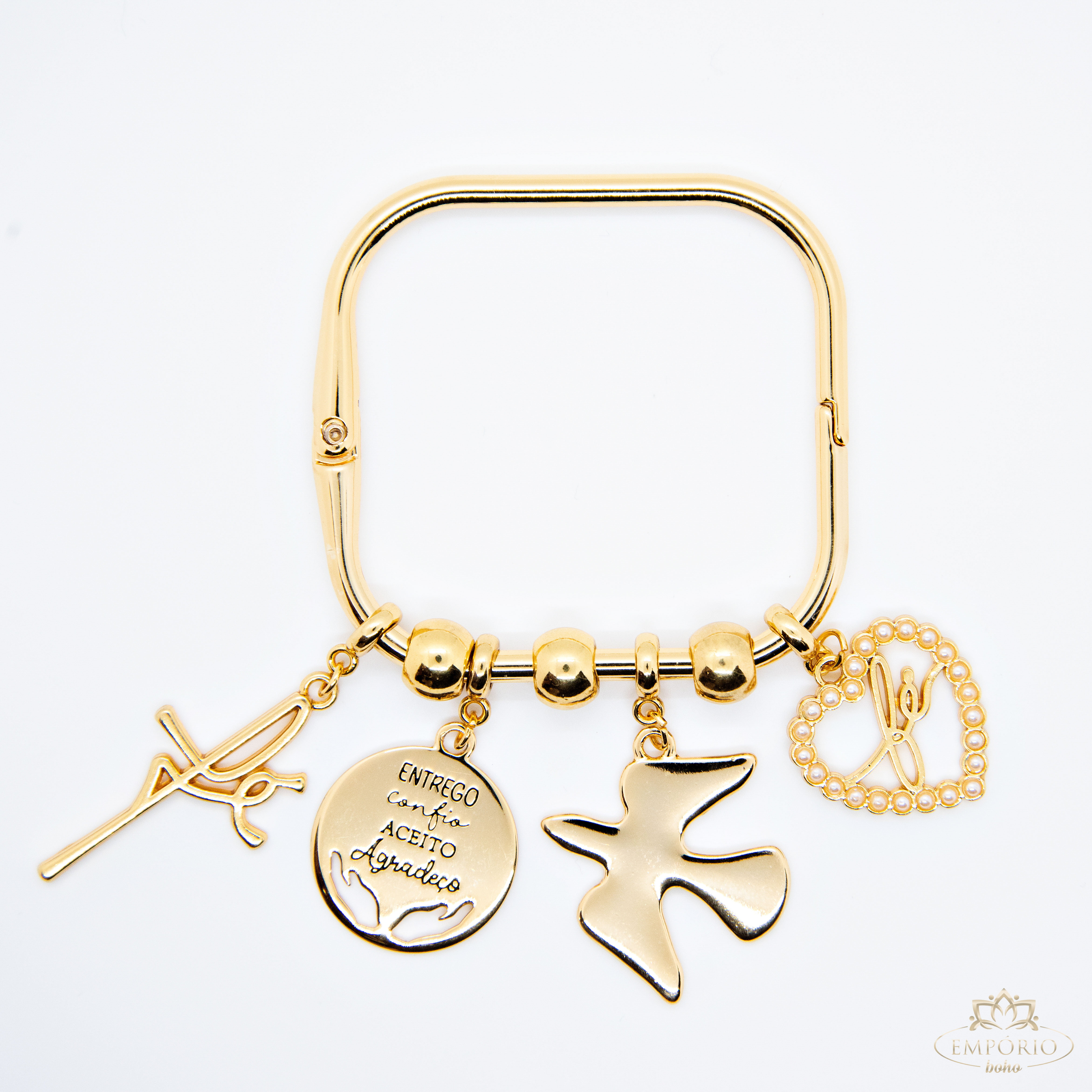 Bracelete Penduricalhos Fé