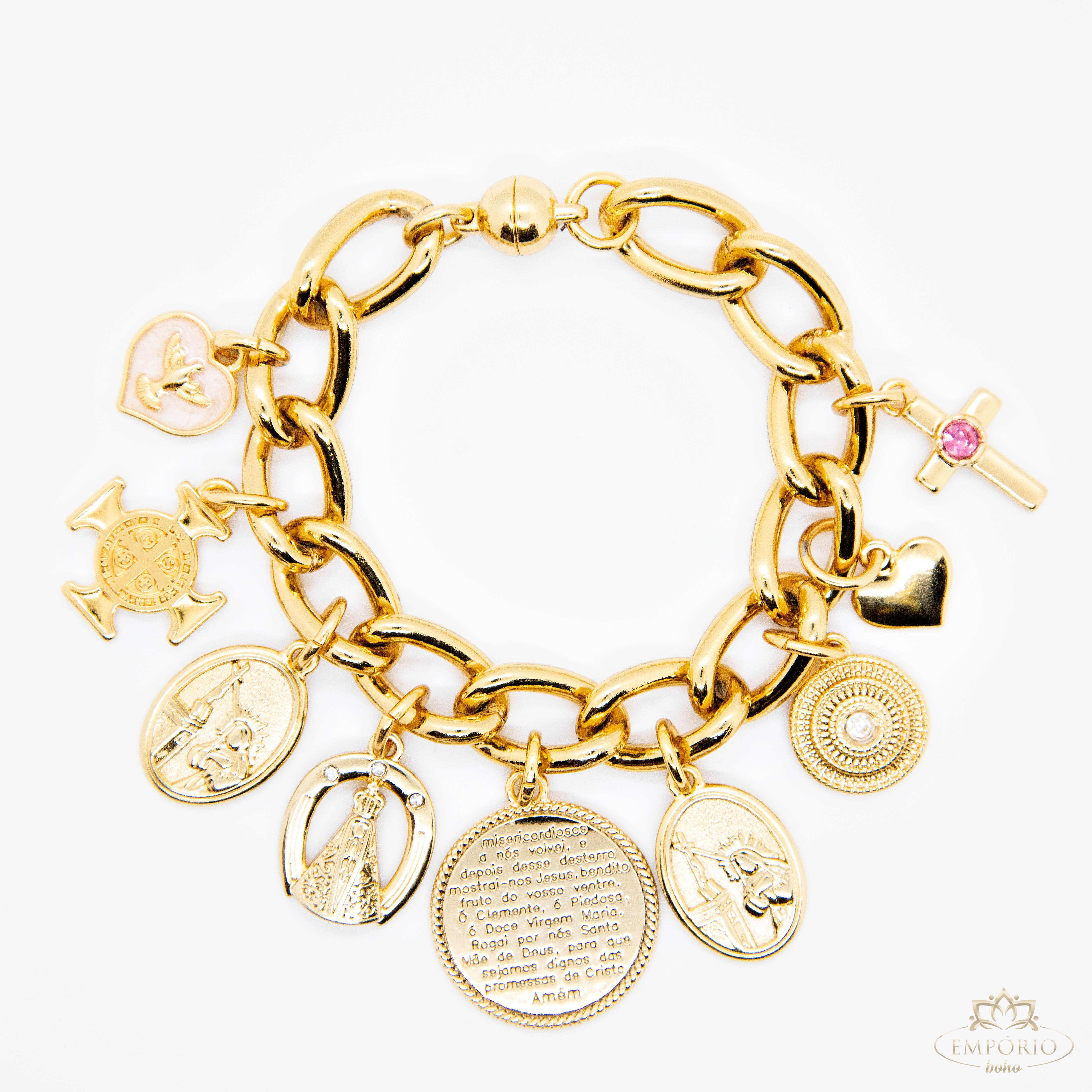 Pulseira Penduricalhos Fé