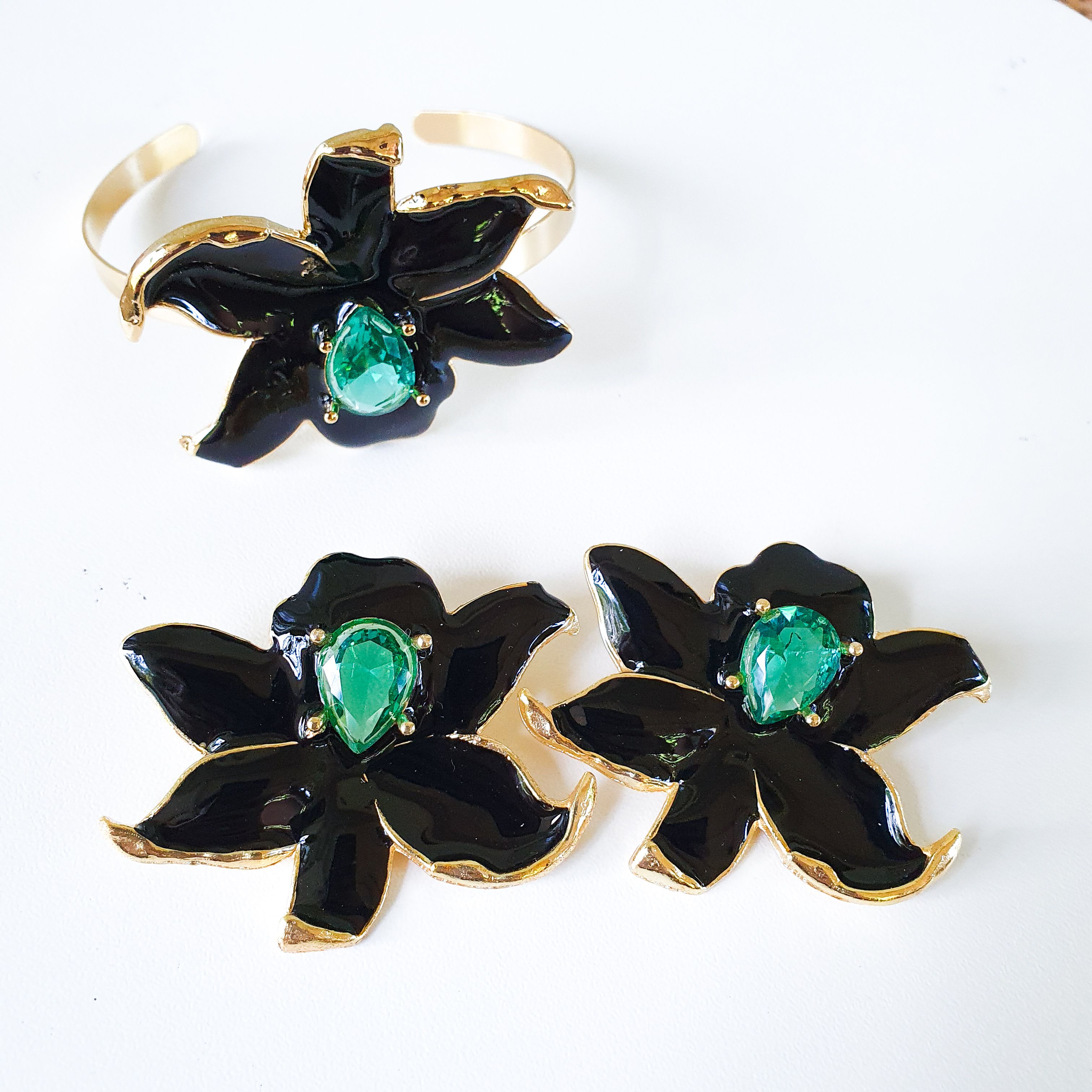 Conjunto Flor Isadora - Preto