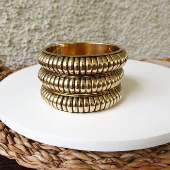 Bracelete Indiano Neide - Dourado P