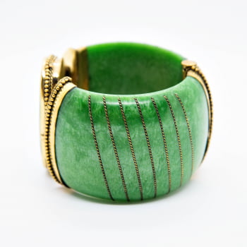 Bracelete Turco Resina com Pedra 