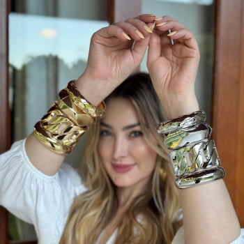Bracelete Corrente Dourado G