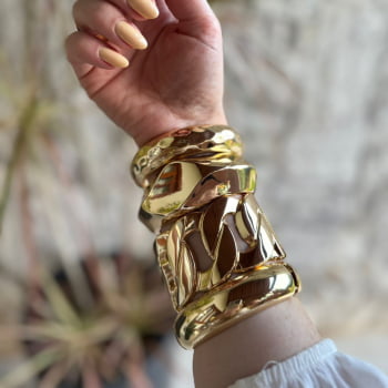Bracelete Corrente Dourado G