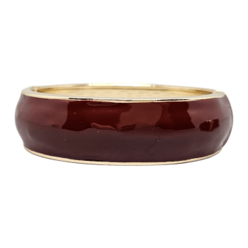 Bracelete Esmaltado Bordô 