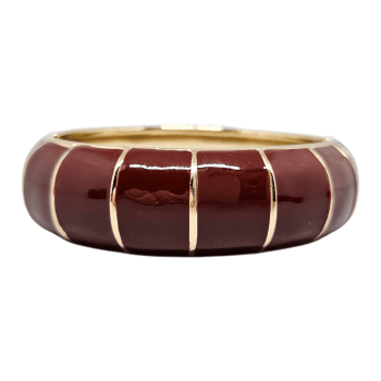 Bracelete Esmaltado Bordô