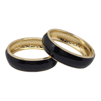 Bracelete Esmaltado Preto 