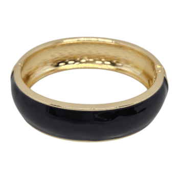 Bracelete Esmaltado Preto 