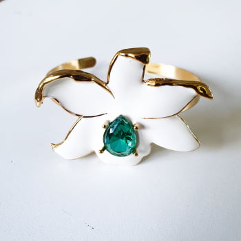 Bracelete Flor Isadora - Branco