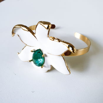 Bracelete Flor Isadora - Branco