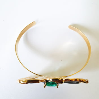 Bracelete Flor Isadora - Preto