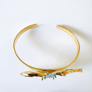 Bracelete Flor Isadora - Turquesa