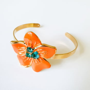 Bracelete Flor Tati - Laranja 