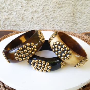 Bracelete Turco Letícia - Detalhes Dourado