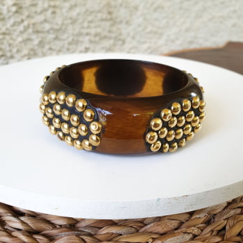Bracelete Turco Letícia - Detalhes Dourado