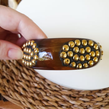 Bracelete Turco Letícia - Detalhes Dourado