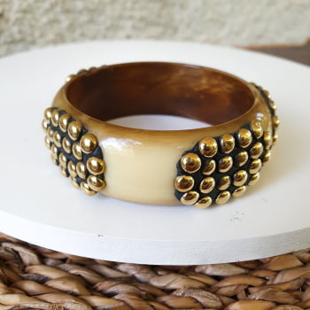 Bracelete Turco Letícia - Detalhes Dourado
