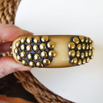 Bracelete Turco Letícia - Detalhes Dourado