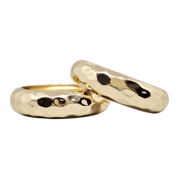 Bracelete Martelado Dourado M 
