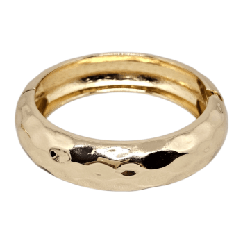 Bracelete Martelado Dourado M 