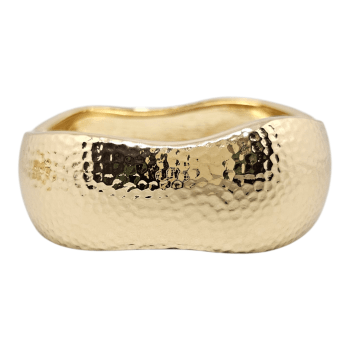 Bracelete Martelado Dourado