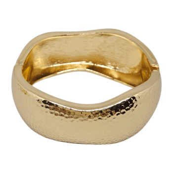 Bracelete Martelado Dourado