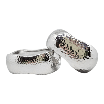 Bracelete Martelado Prata G