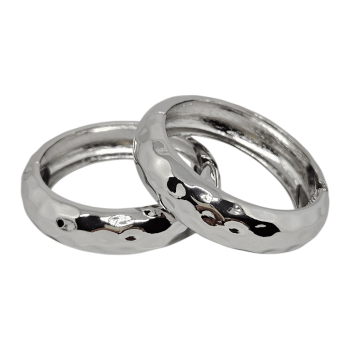 Bracelete Martelado Prata M