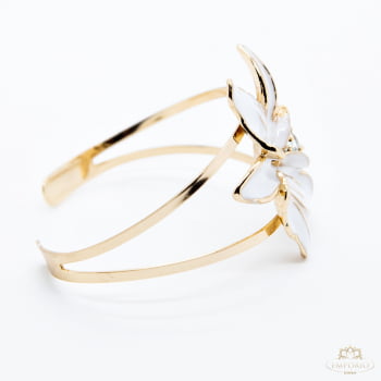 Bracelete Orquídea Branca