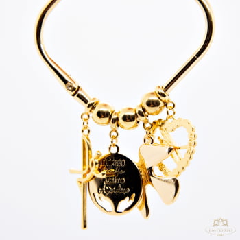 Bracelete Penduricalhos Fé