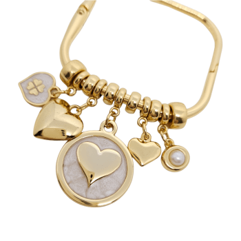 Bracelete Corações 