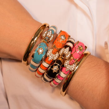 Bracelete Esmaltado Elefante