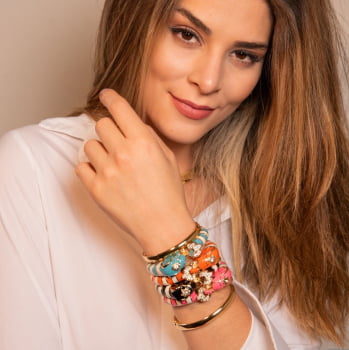 Bracelete Esmaltado Elefante