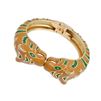 Bracelete Esmaltado Tigre