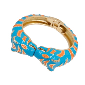 Bracelete Esmaltado Tigre