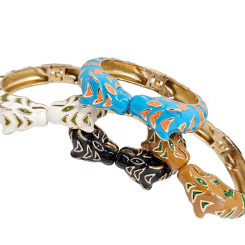Bracelete Esmaltado Tigre