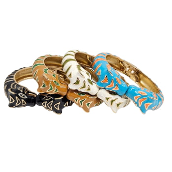 Bracelete Esmaltado Tigre
