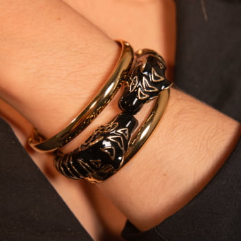 Bracelete Esmaltado Tigre