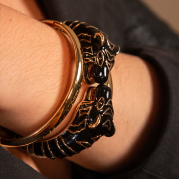 Bracelete Esmaltado Tigre