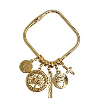 Bracelete Penduricalhos Árvore Da Vida