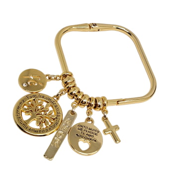 Bracelete Penduricalhos Árvore Da Vida