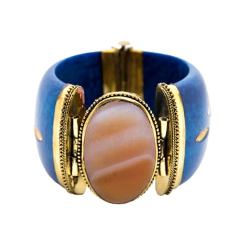 Bracelete Turco Resina com Pedra  