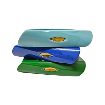 Mix Resina - 3 braceletes