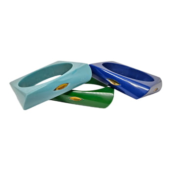 Mix Resina - 3 braceletes