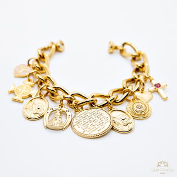 Pulseira Penduricalhos Fé