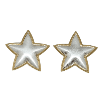 Brinco Estrela Fosco 2 banhos