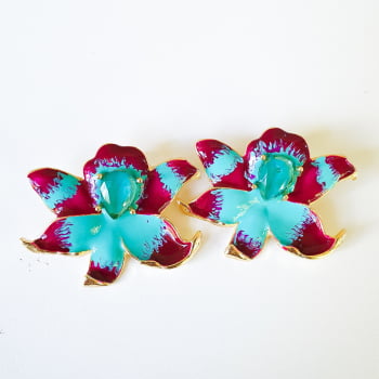 Brinco Flor Isadora - Matizado