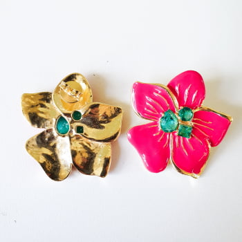 Brinco Flor Tati - Pink 