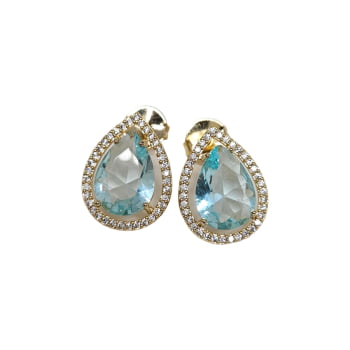 Brinco Gota Cristal P 